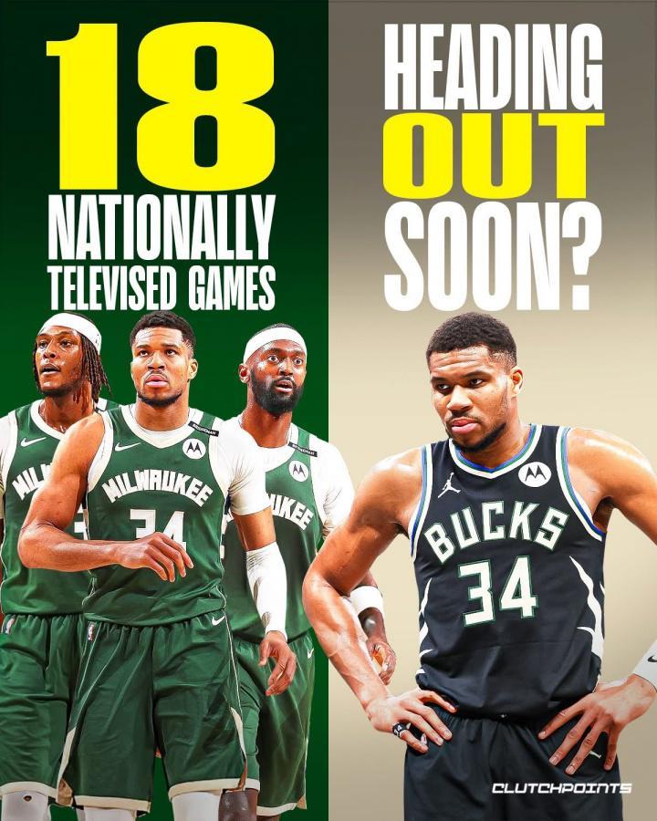 kaiyun-逐渐落幕？坐拥字母哥的雄鹿新赛季全美直播18场 较上赛季少了9场