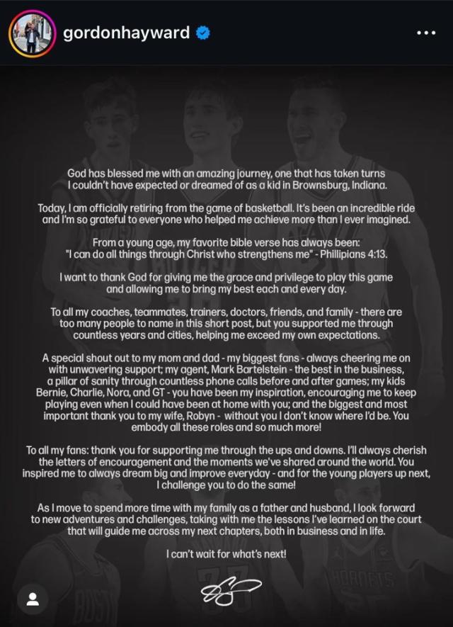 1722526216857039609.jpg 戈登·海沃德宣布退役,14载NBA生涯有荣誉更多遗憾